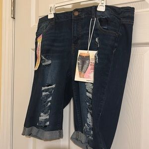 Women denim shorts